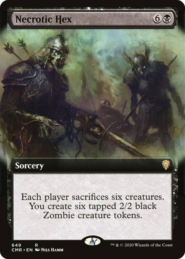 Necrotic Hex (Extended Art) (CMR-649) - Commander Legends: (Extended Art)