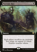 Necrotic Hex (Extended Art) (CMR-649) - Commander Legends: (Extended Art) Foil