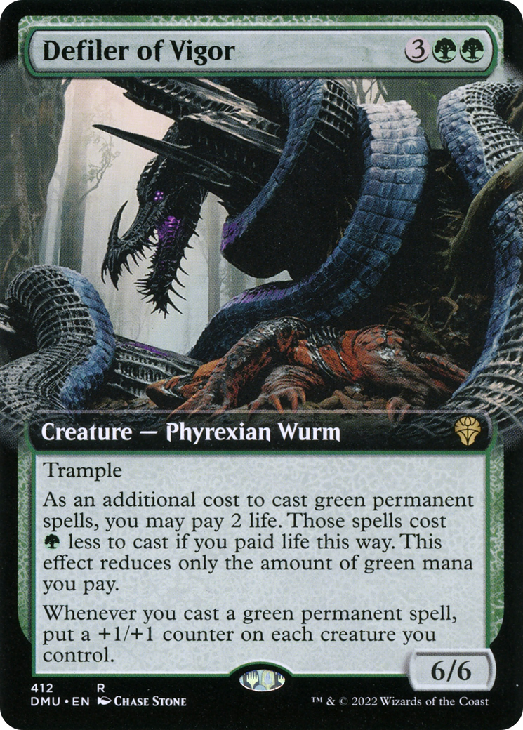 Defiler of Vigor (Extended Art) (DMU-412) - Dominaria United: (Extended Art) Foil