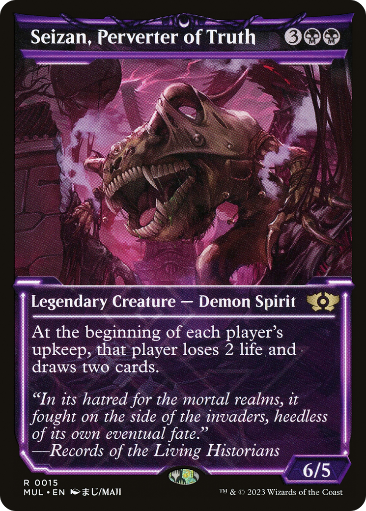 Seizan, Perverter of Truth (MUL-015) - Multiverse Legends: (Showcase) Foil