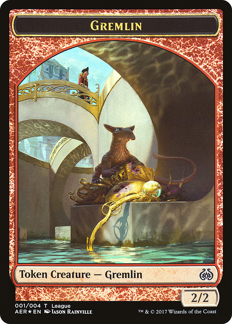 Gremlin // Energy Reserve Double-sided Token (LEP-) - League Tokens 2017 Foil