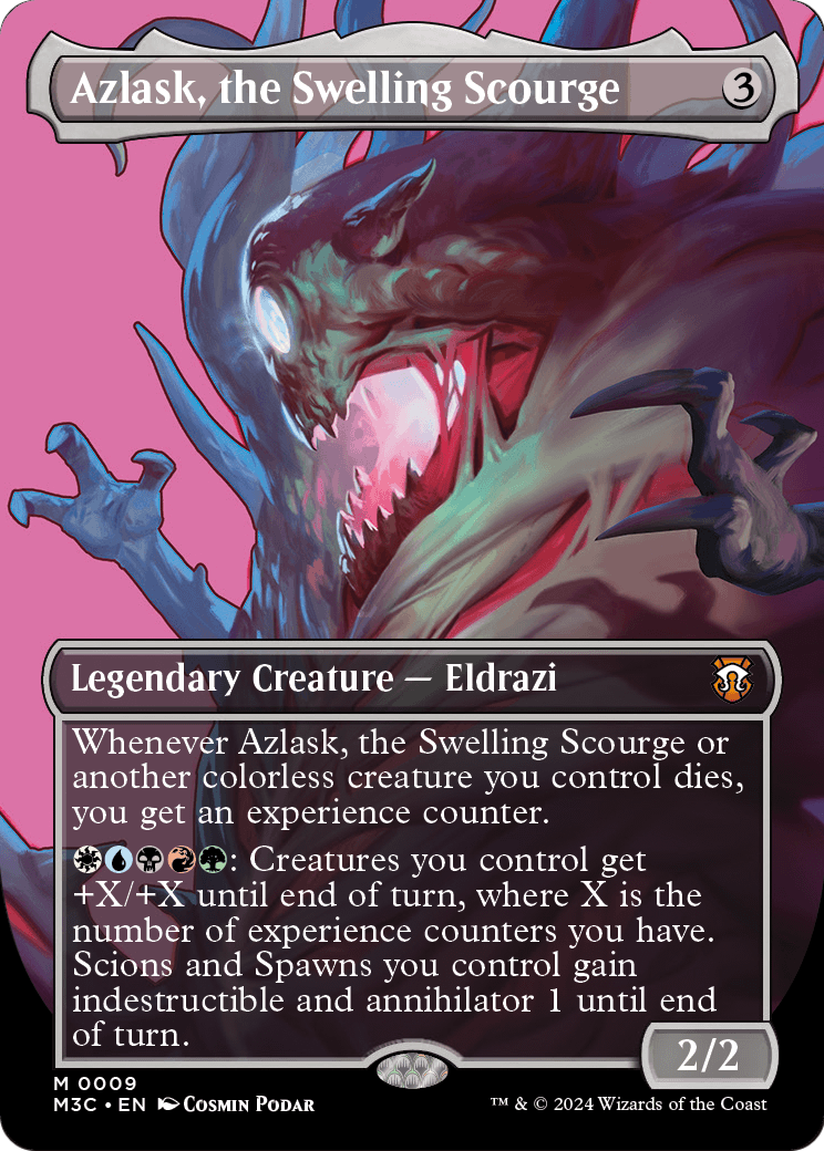 Azlask, the Swelling Scourge (Borderless) (M3C-009) - Modern Horizons 3 Commander Foil