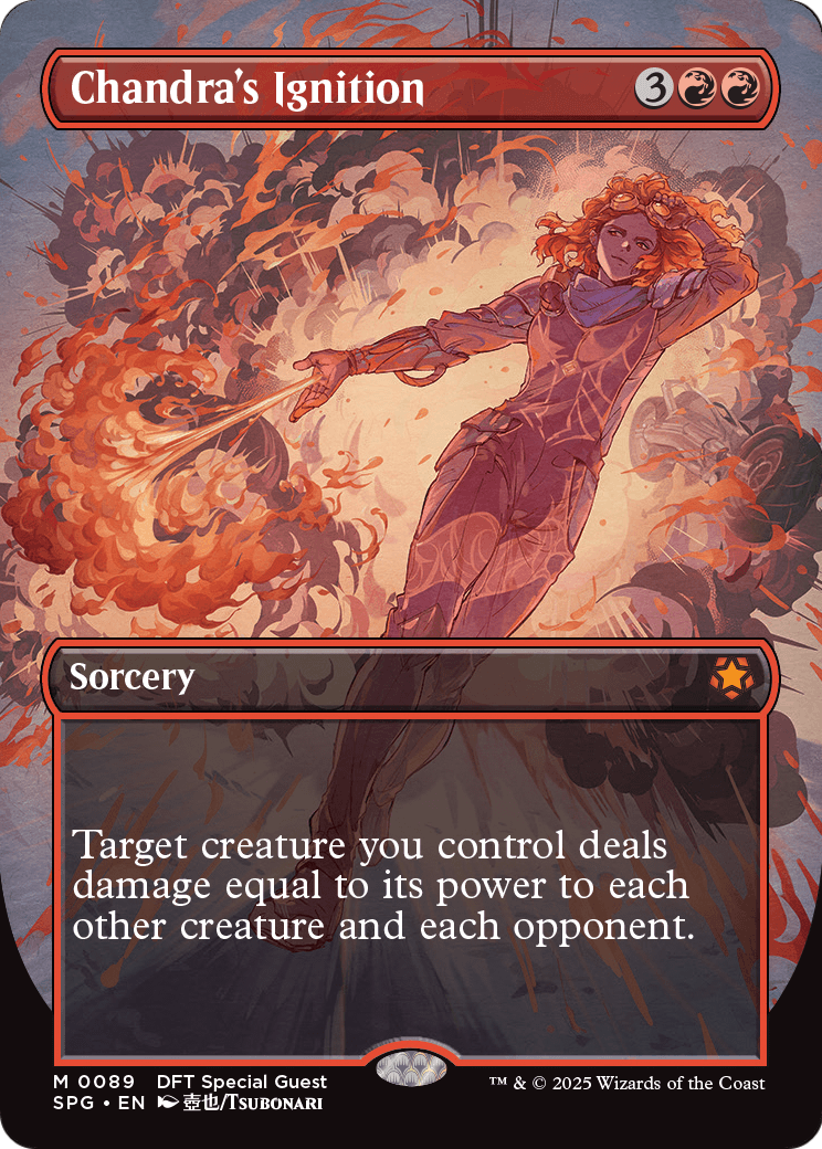 Chandra's Ignition (Borderless) (SPG-089) - Special Guests Foil