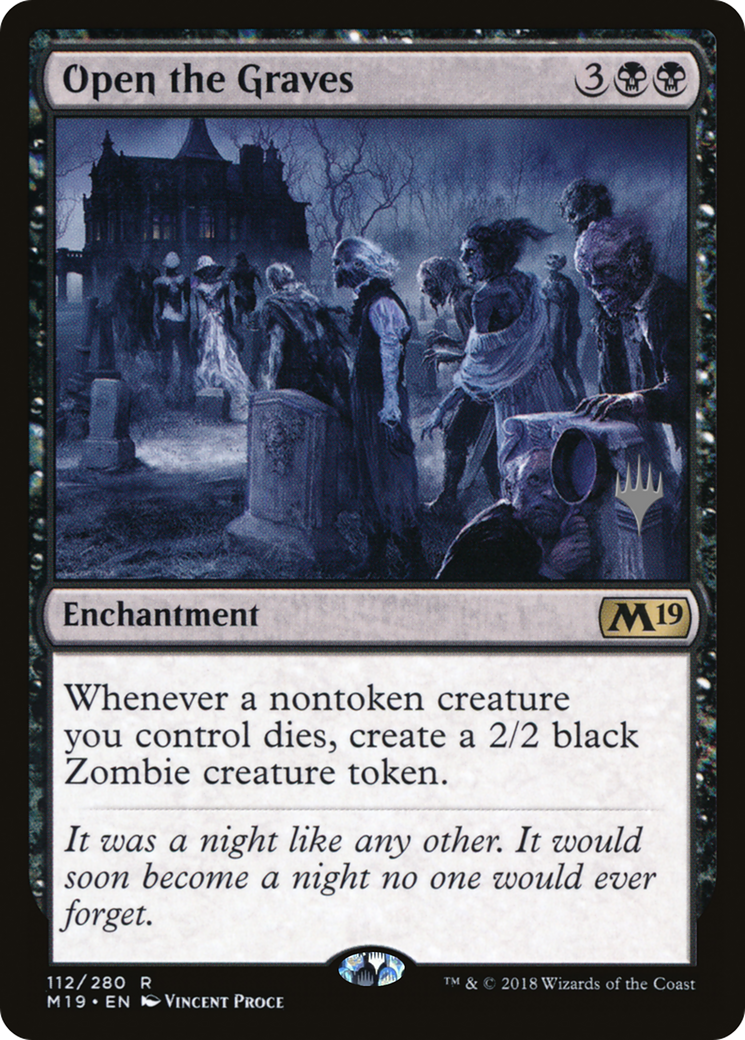 Open the Graves (PPZNR-112) - Core Set 2019 Promos