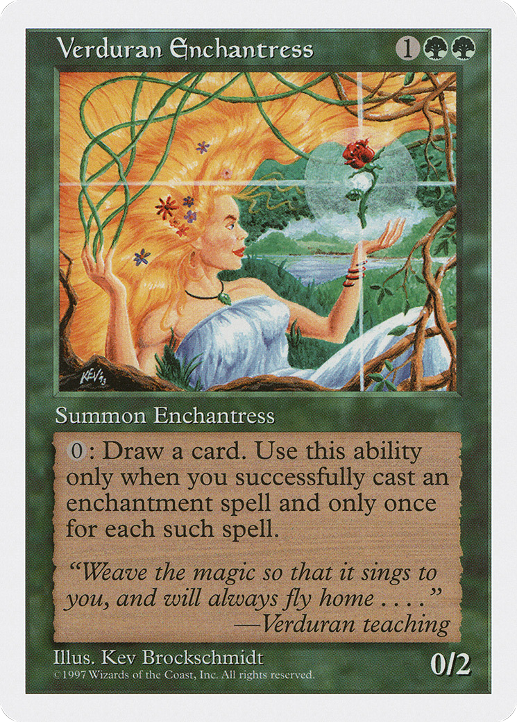 Verduran Enchantress (5ED-) - Fifth Edition