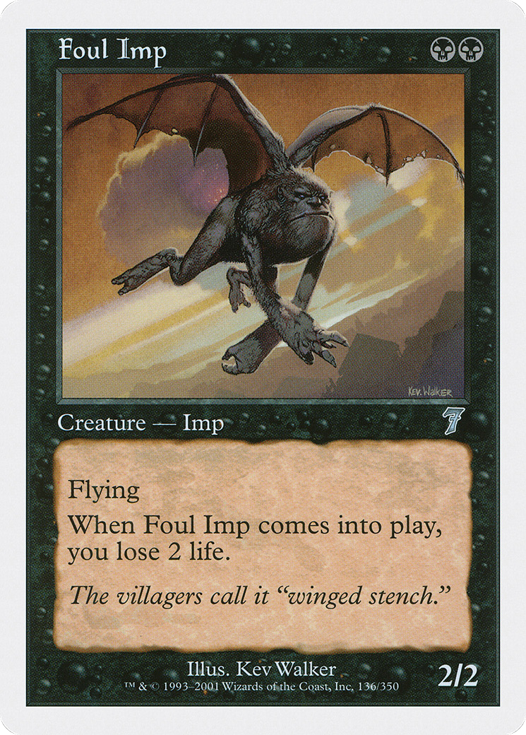 Foul Imp (7ED-136) - 7th Edition Foil