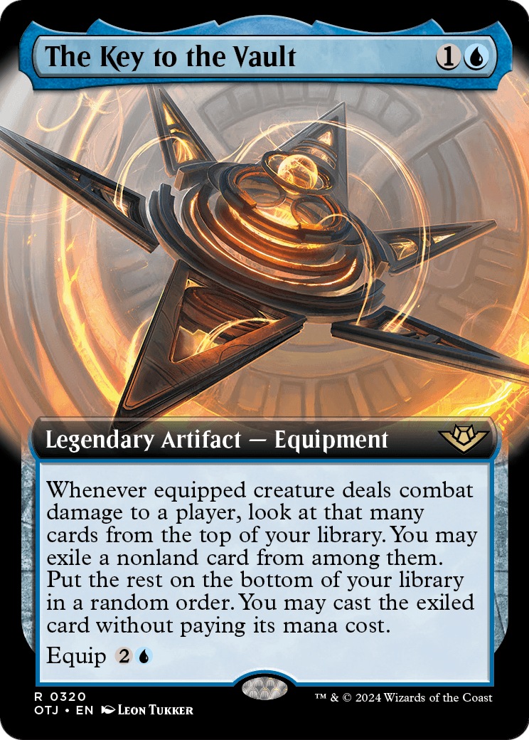 The Key to the Vault (Extended Art) (OTJ-320) - Outlaws of Thunder Junction: (Extended Art) Foil