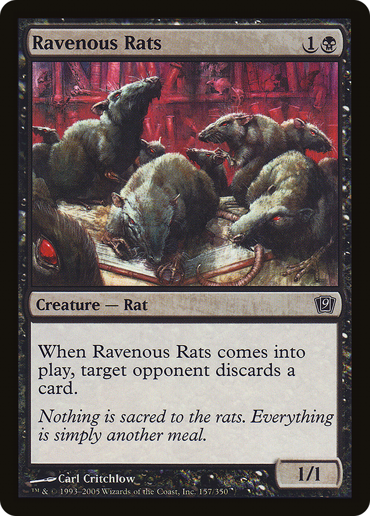 Ravenous Rats (9ED-157) - 9th Edition