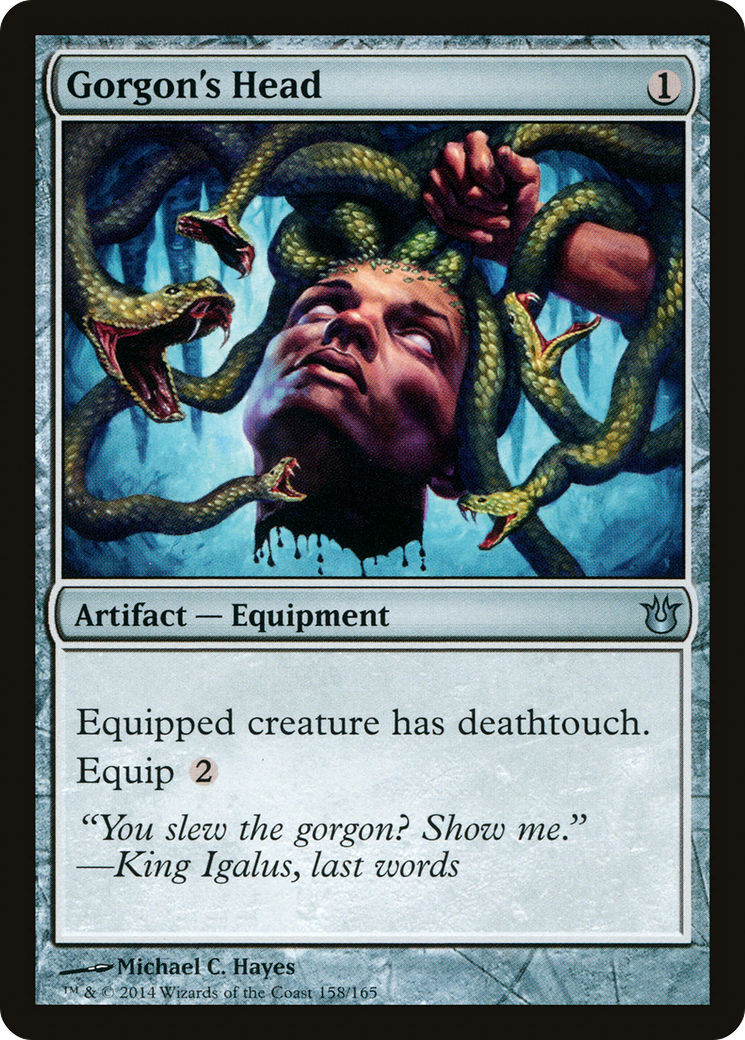 Gorgon's Head (BNG-158) - Born of the Gods Foil