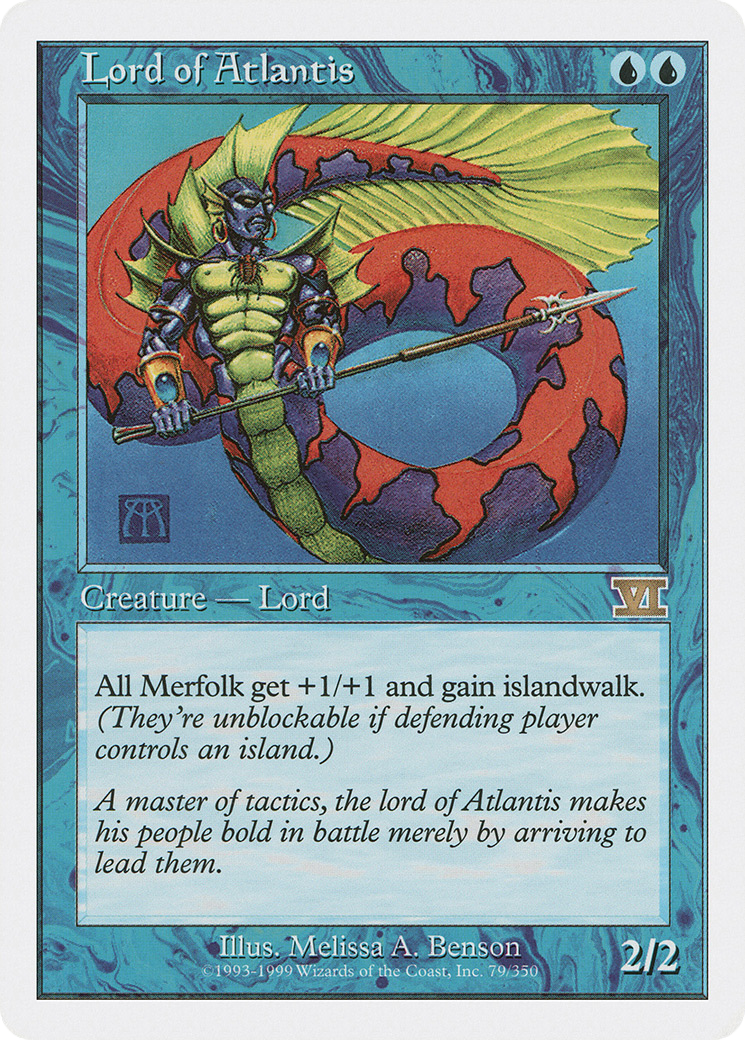 Lord of Atlantis (6ED-079) - Classic Sixth Edition