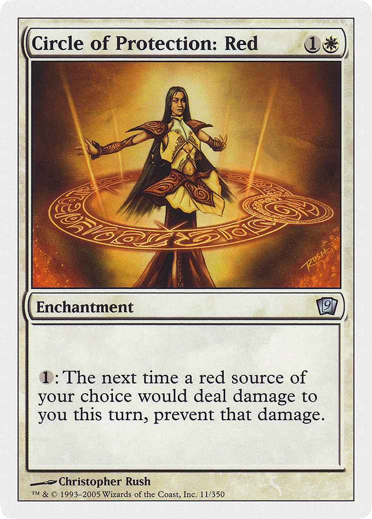 Circle of Protection: Red (9ED-011) - 9th Edition Foil