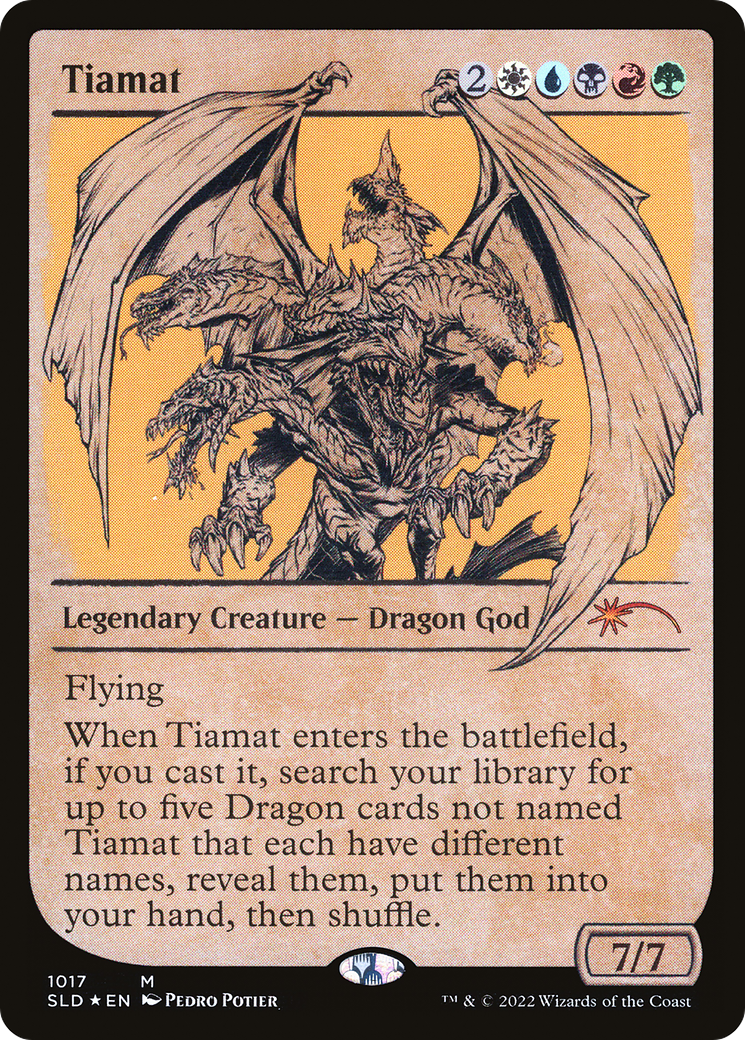 Tiamat (Showcase) (SLD-1017) - Secret Lair Drop: (Showcase) Foil