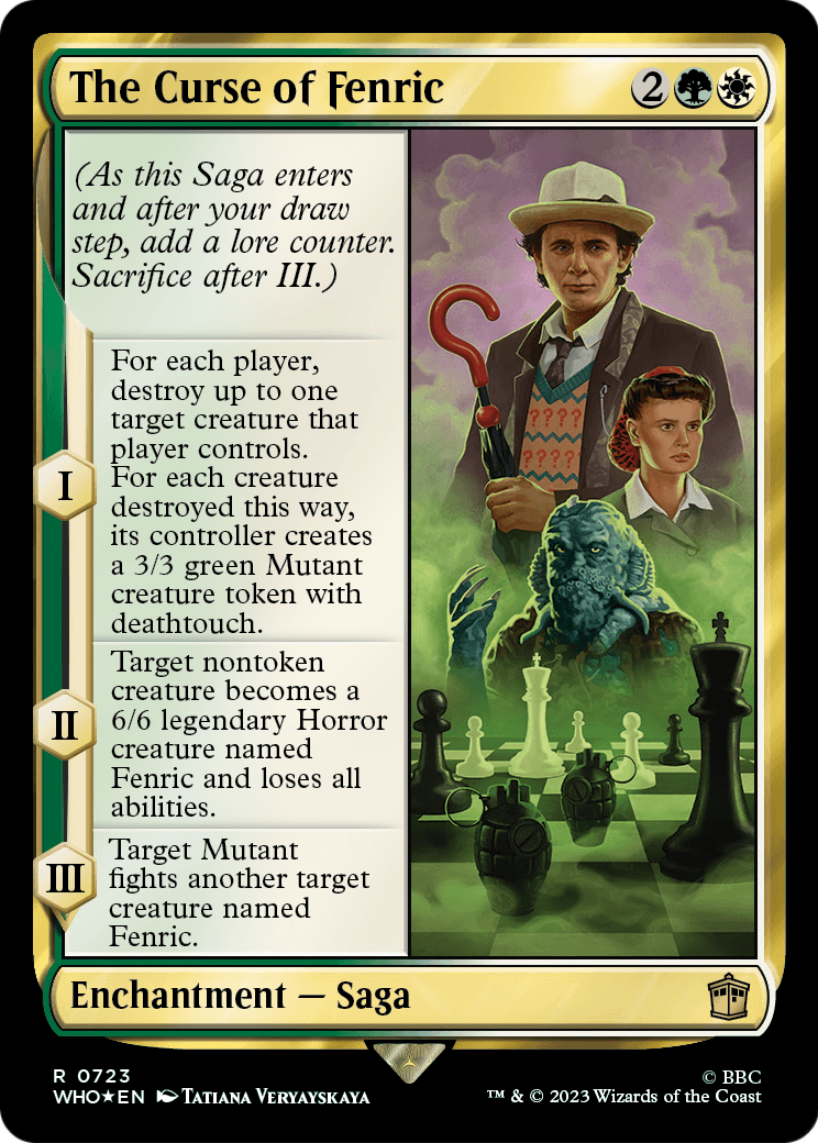 The Curse of Fenric (Surge Foil) (WHO-723) - Doctor Who Foil