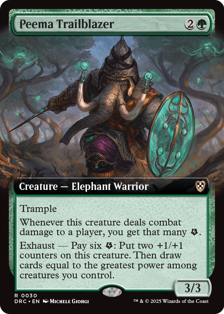 Peema Trailblazer (Extended Art) (DRC-030) - Commander: Aetherdrift: (Extended Art)