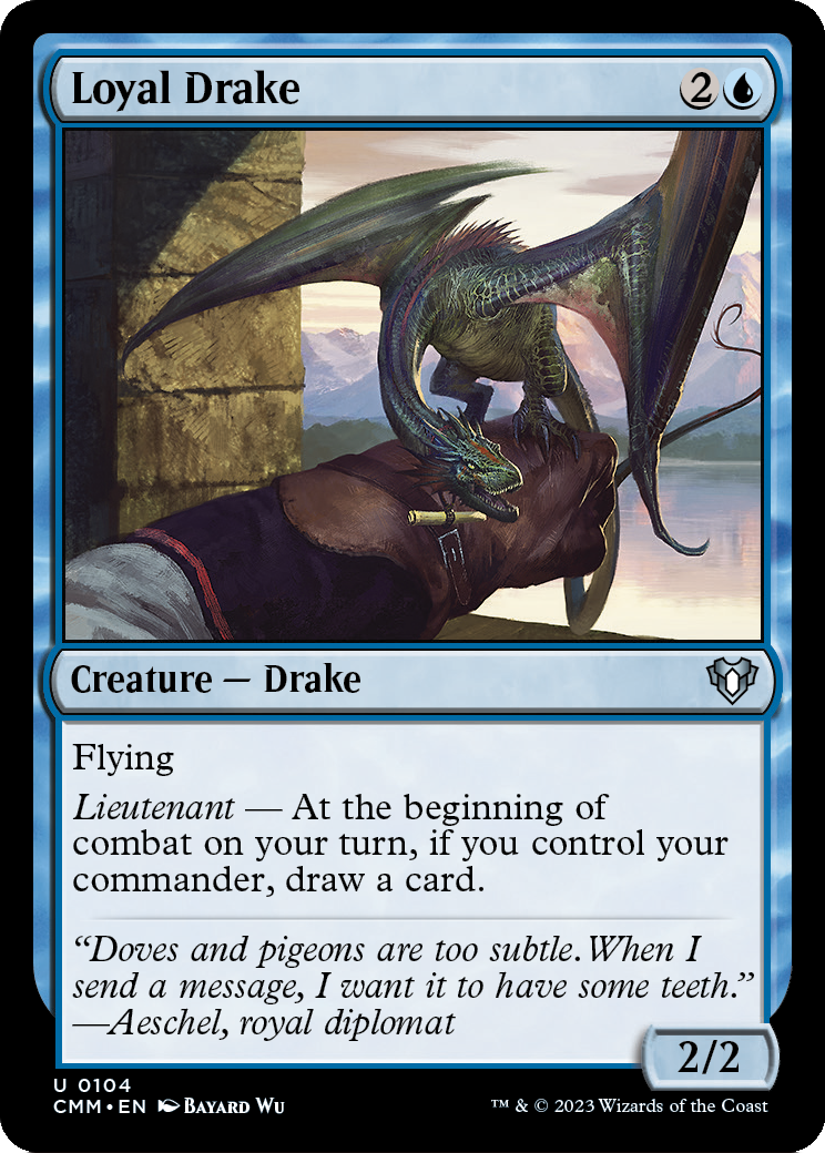 Loyal Drake (CMM-104) - Commander Masters Foil