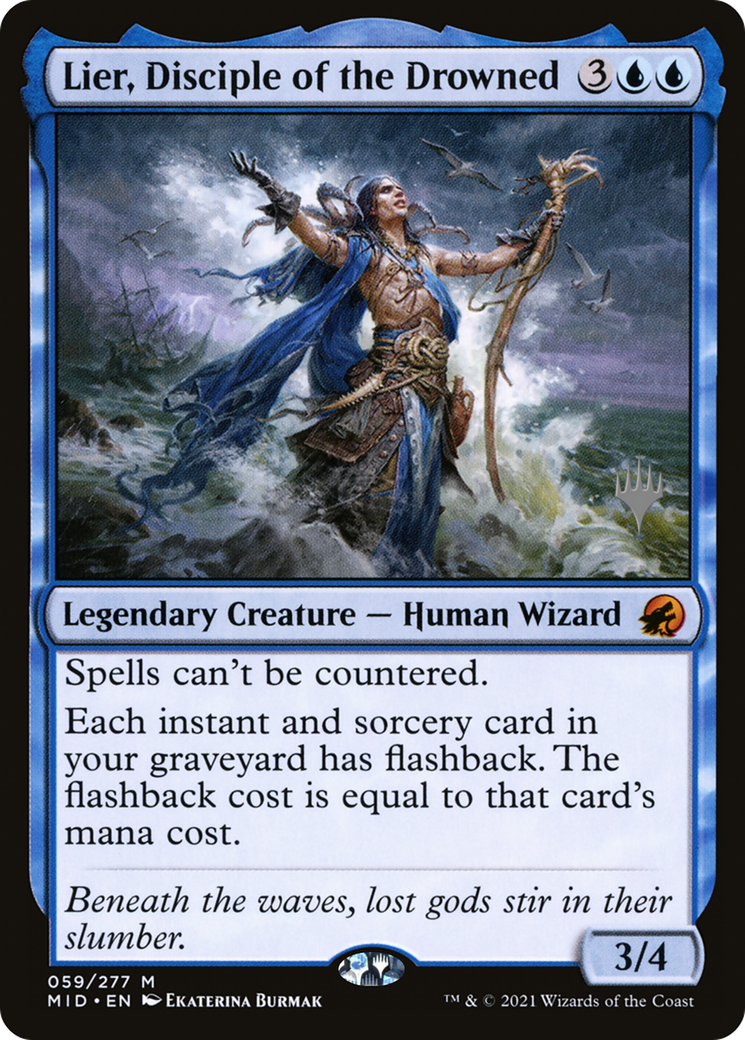 Lier, Disciple of the Drowned (PPMID-059) - Innistrad: Midnight Hunt Promos Foil