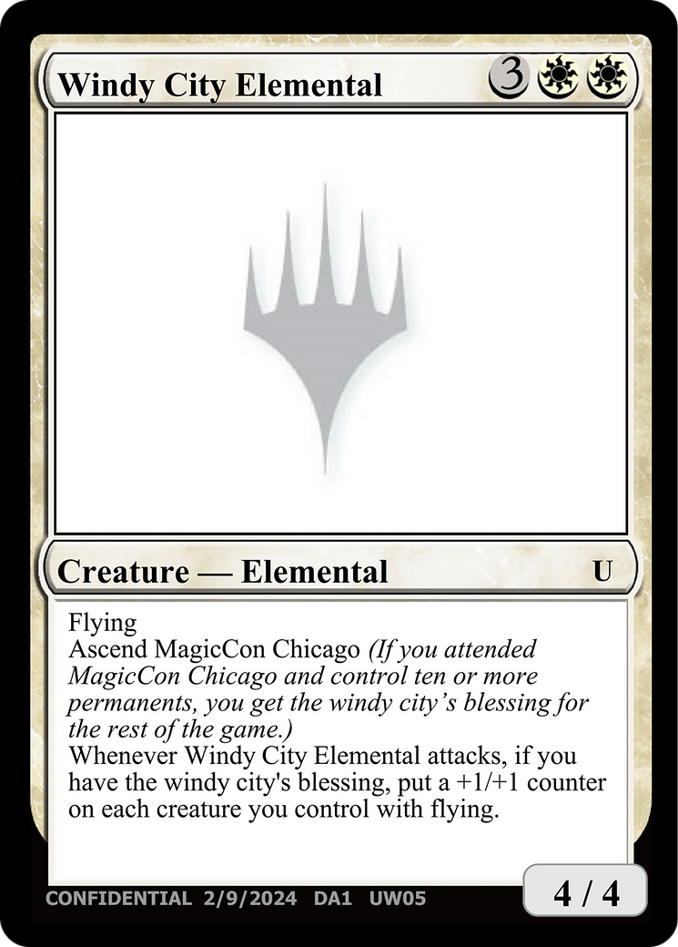 Windy City Elemental (UNK-UW05B) - Unknown Event