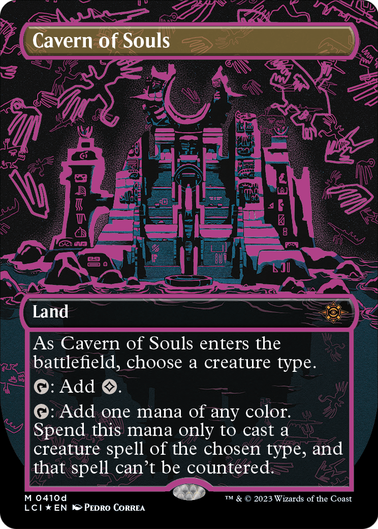 Cavern of Souls (0410d) (Borderless) (LCI-410D) - The Lost Caverns of Ixalan Foil