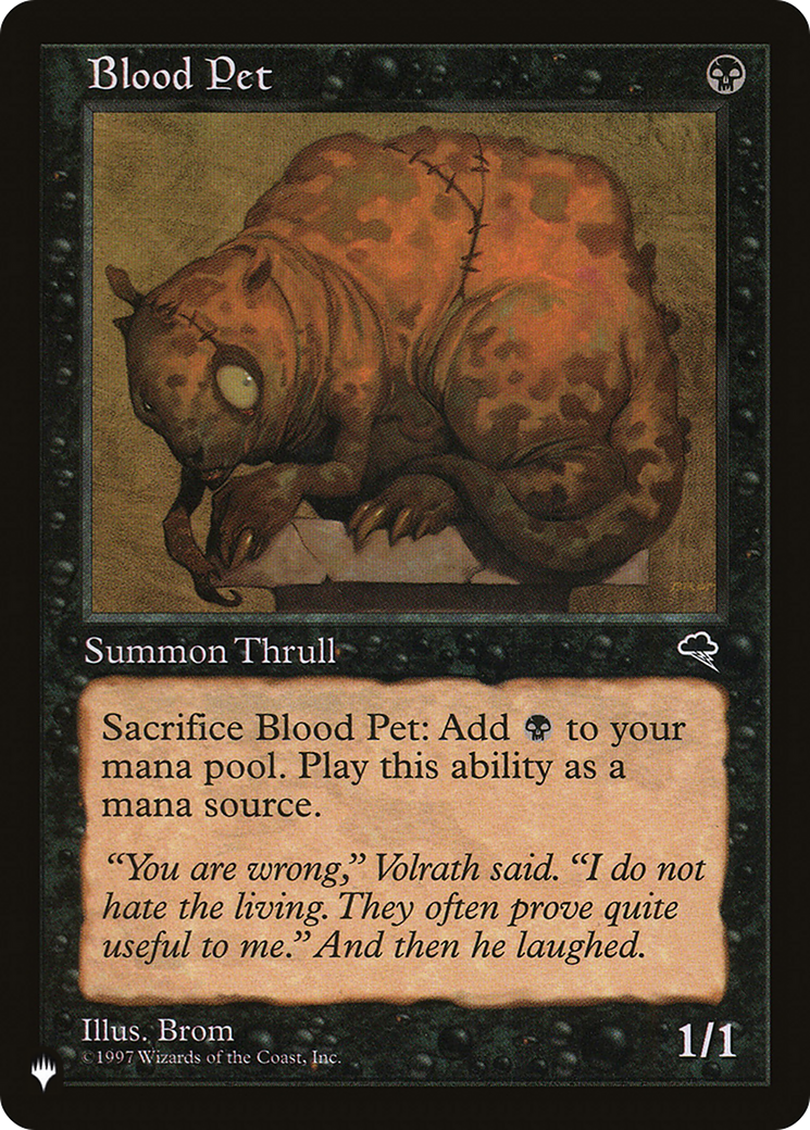 Blood Pet (LIST-TMP-109) - The List
