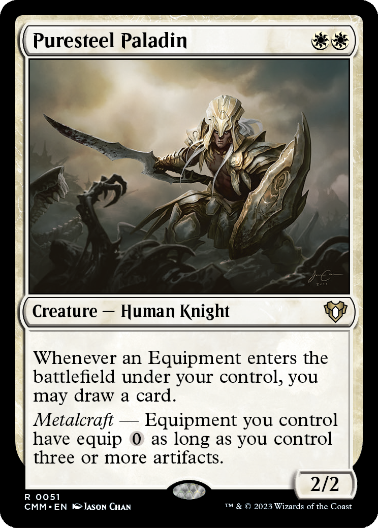 Puresteel Paladin (CMM-051) - Commander Masters Foil