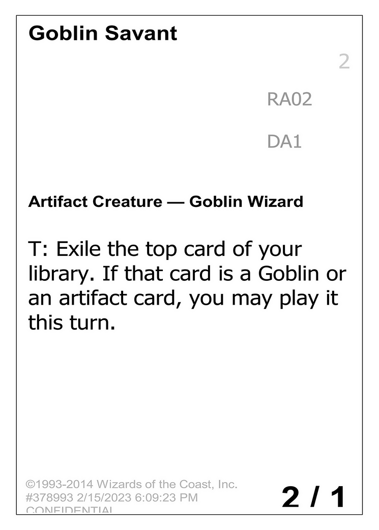 Goblin Savant (UNK-) - Unknown Event