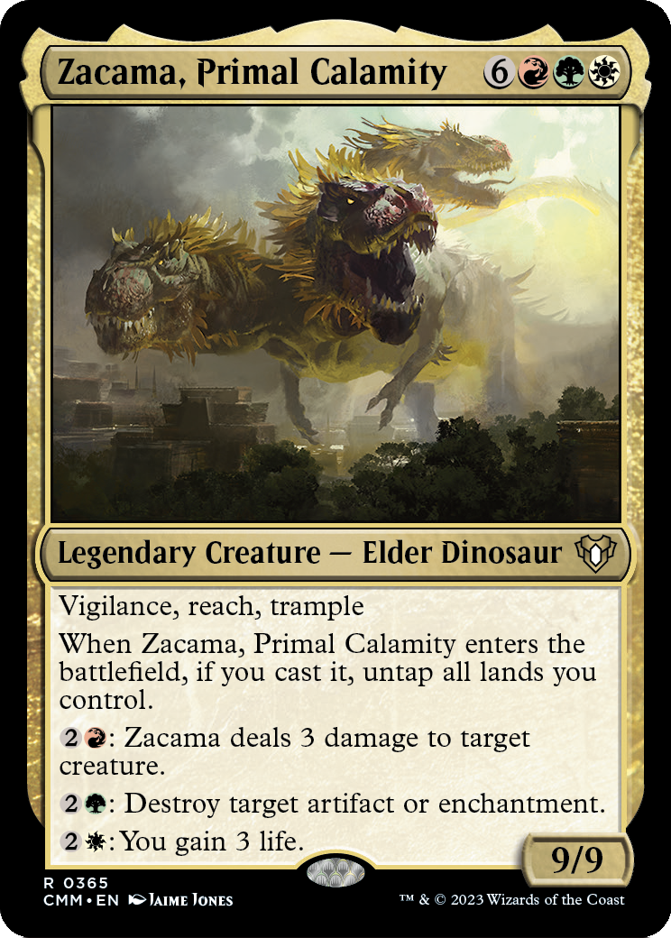 Zacama, Primal Calamity (CMM-365) - Commander Masters