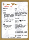 Brian Kibler Decklist (WCD-BK0B) - World Championship Decks 2002