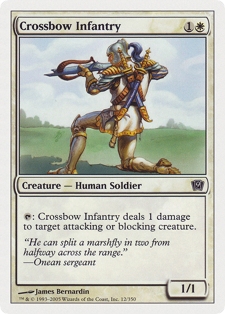 Crossbow Infantry (9ED-012) - 9th Edition Foil