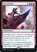 City on Fire (PRE-135) - March of the Machine Promos Foil