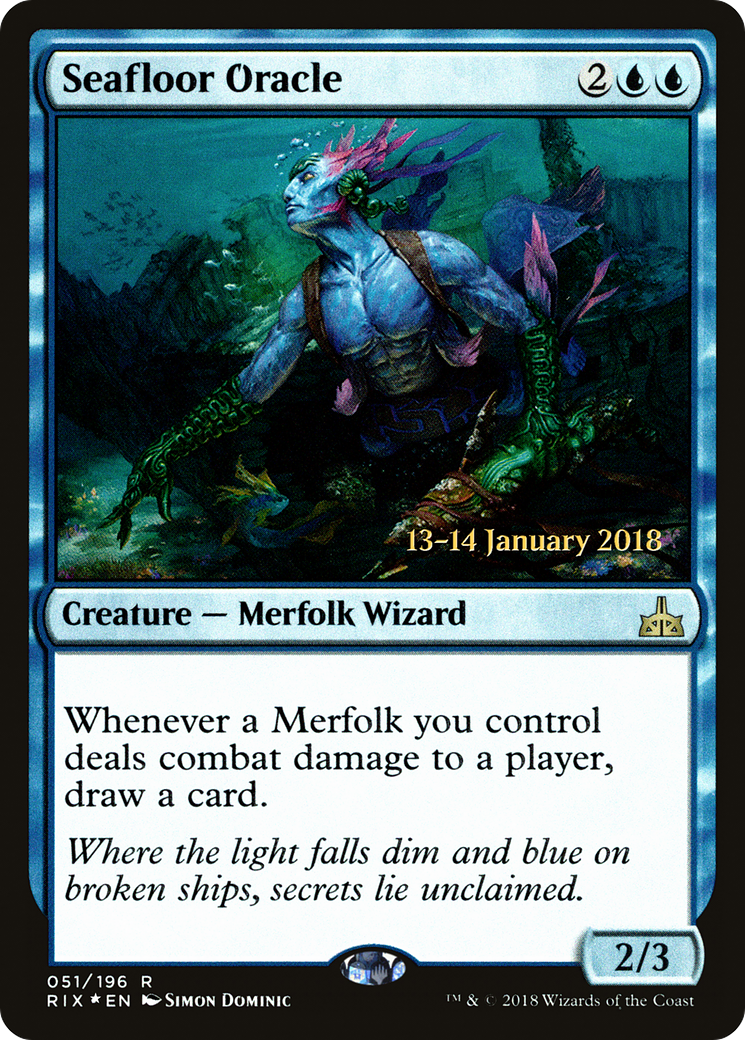 Seafloor Oracle (PRE-051) - Rivals of Ixalan Promos Foil