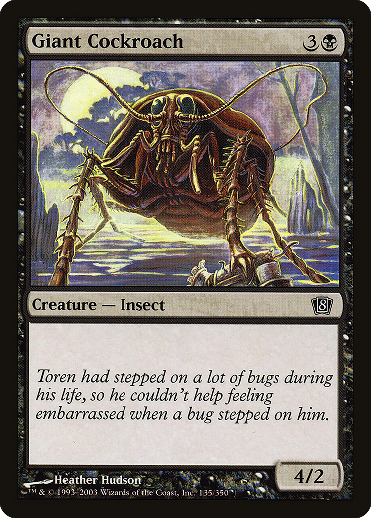 Giant Cockroach (8ED-135) - 8th Edition Foil