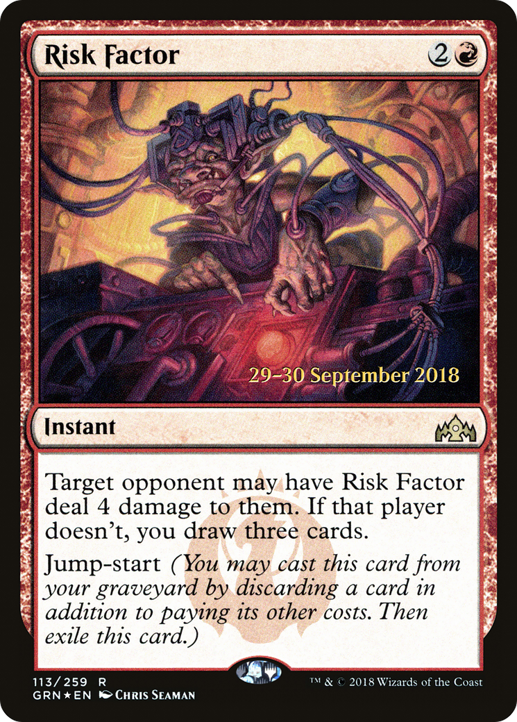Risk Factor (PRE-113S) - Guilds of Ravnica Promos Foil