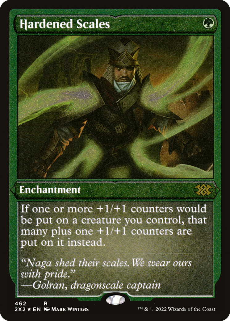 Hardened Scales (Foil Etched) (2X2-462) - Double Masters 2022 Foil