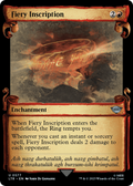 Fiery Inscription (Showcase Scrolls) (LTR-577) - The Lord of the Rings: Tales of Middle-earth: (Showcase)