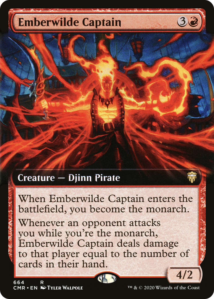 Emberwilde Captain (Extended Art) (CMR-664) - Commander Legends: (Extended Art)
