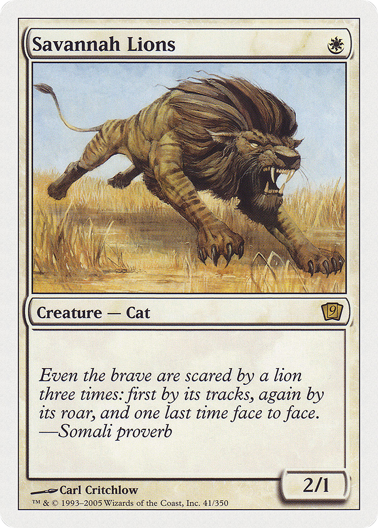 Savannah Lions (9ED-041) - 9th Edition Foil