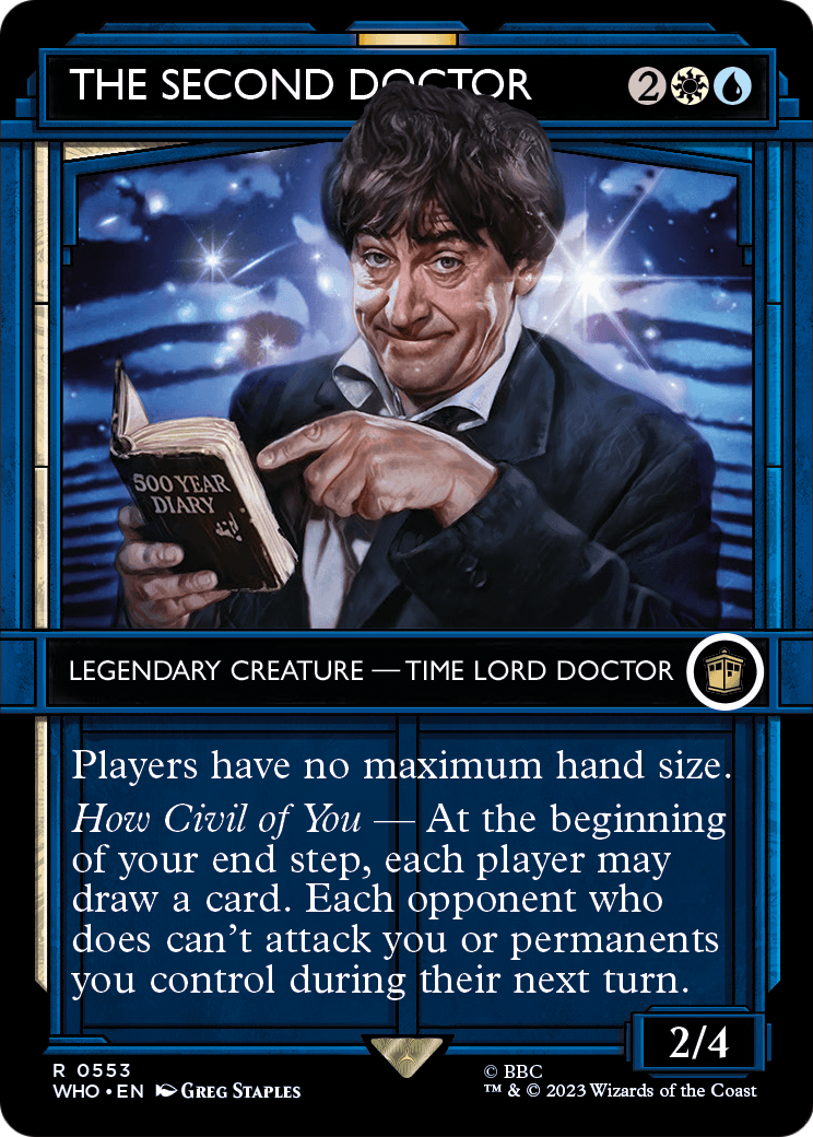 The Second Doctor (Showcase) (WHO-553) - Doctor Who: (Showcase) (Borderless) Foil