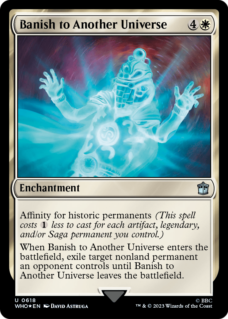 Banish to Another Universe (Surge Foil) (WHO-618) - Doctor Who Foil