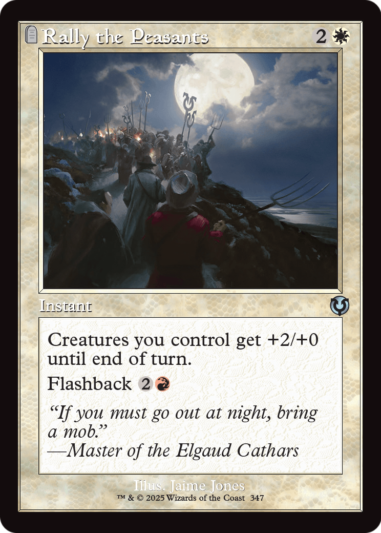 Rally the Peasants (Retro Frame) (INR-347) - Innistrad Remastered Foil