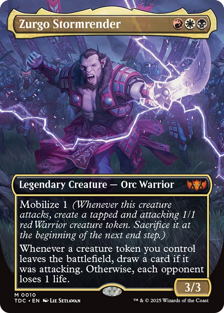 Zurgo Stormrender (Borderless) (TDC-010) - Commander: Tarkir: Dragonstorm