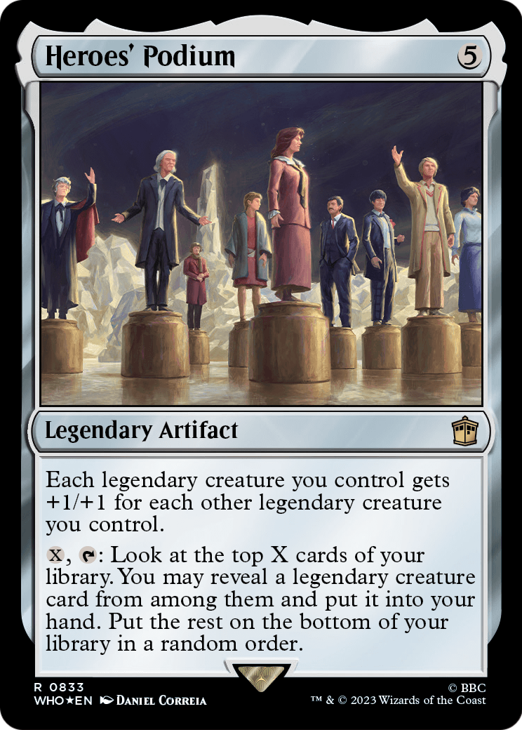 Heroes' Podium (Surge Foil) (WHO-833) - Doctor Who Foil