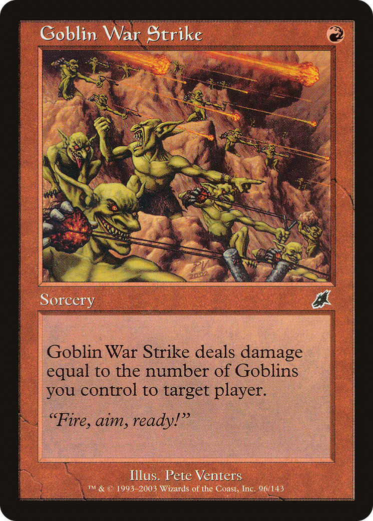 Goblin War Strike (SCG-096) - Scourge Foil