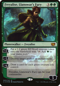 Freyalise, Llanowar's Fury (Commander 2014) (OVER-043) - Commander 2014 Oversized Foil