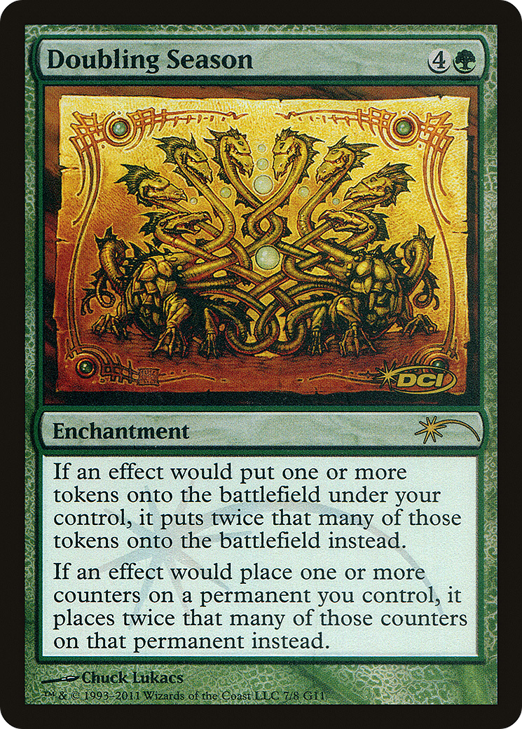 Doubling Season (JDG-007) - Judge Gift Cards 2011 Foil