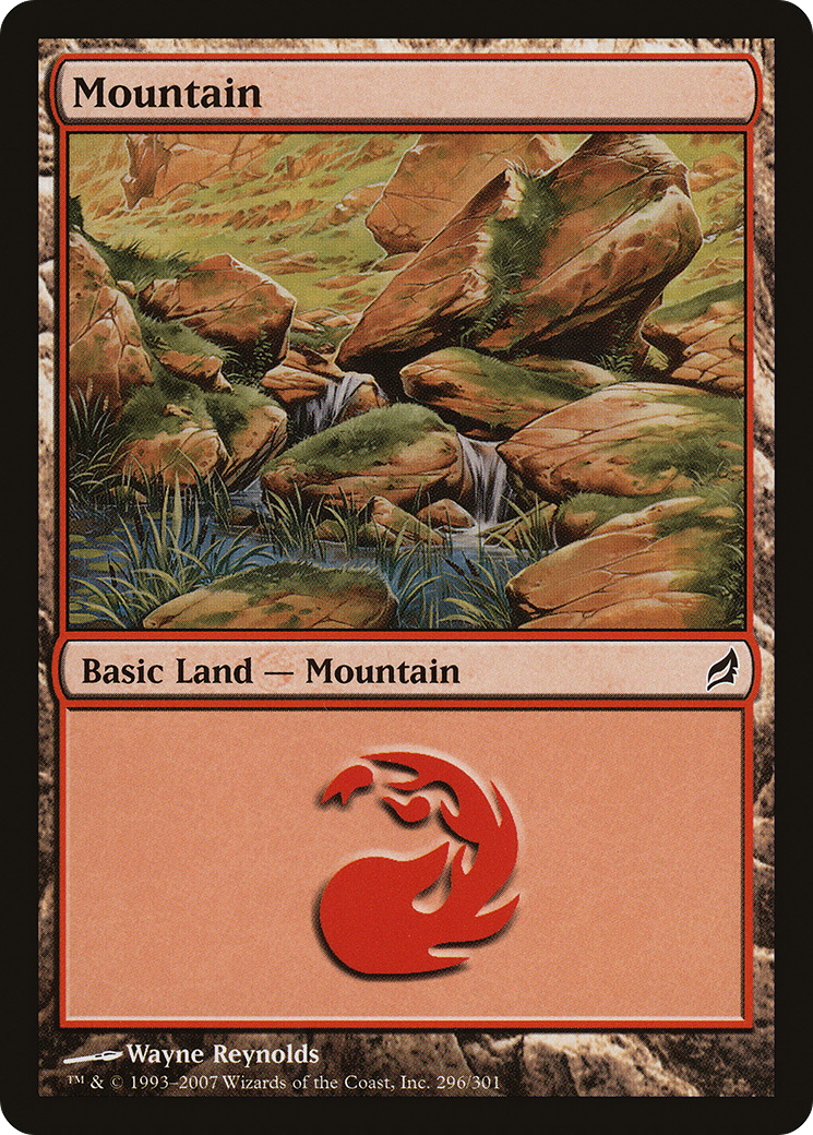 Mountain (296) (LRW-296) - Lorwyn Foil