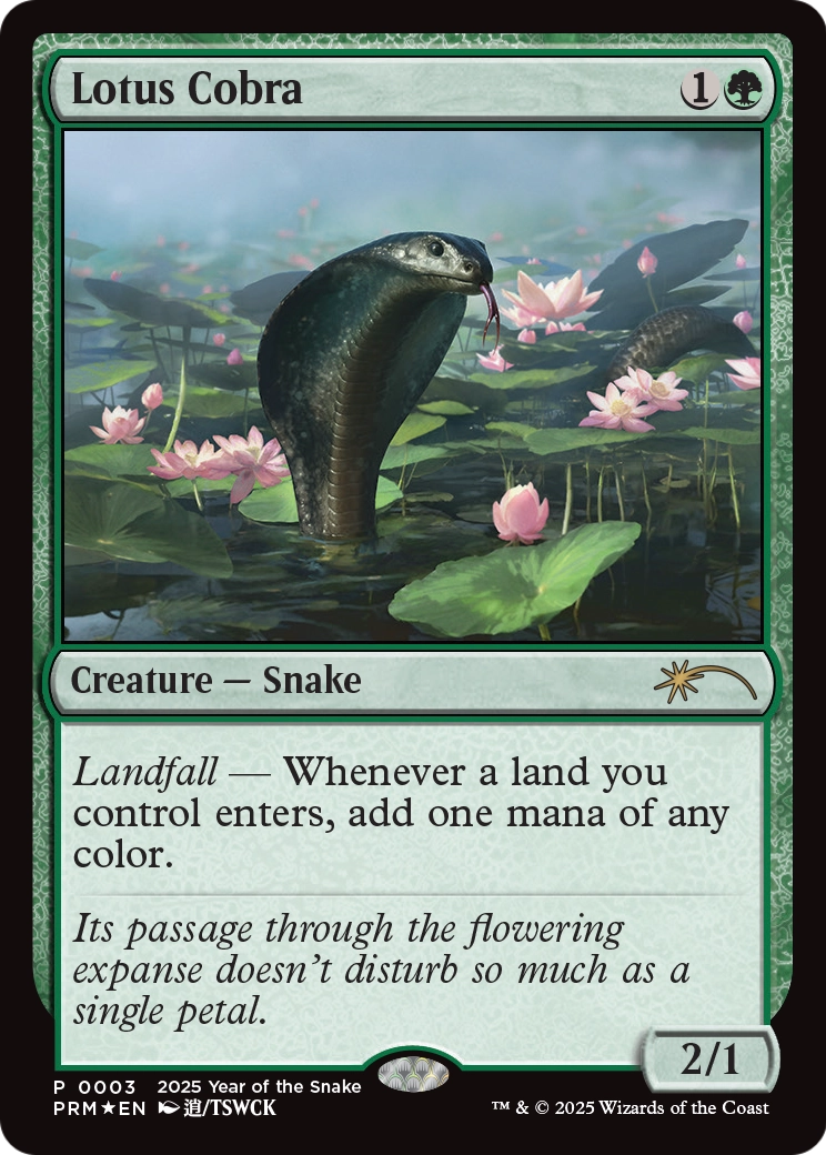 Lotus Cobra (Year of the Snake 2025) (SSP-003) - Standard Showdown Promos Foil