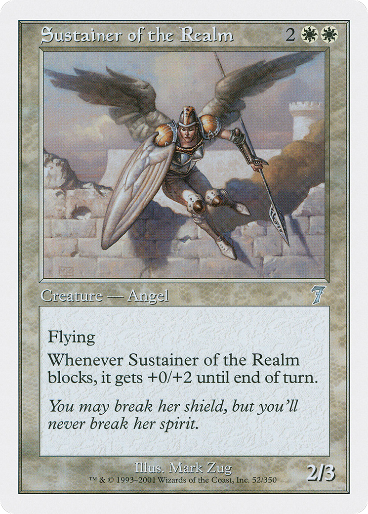 Sustainer of the Realm (7ED-052) - 7th Edition Foil