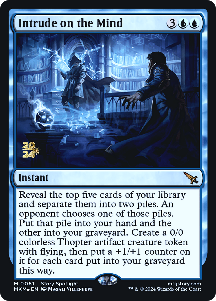 Intrude on the Mind (PRE-061) - Murders at Karlov Manor Promos Foil