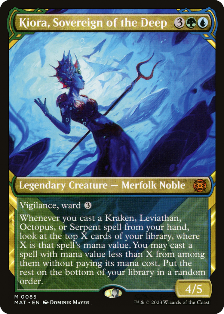 Kiora, Sovereign of the Deep (Showcase) (MAT-085) - March of the Machine: The Aftermath: (Showcase)