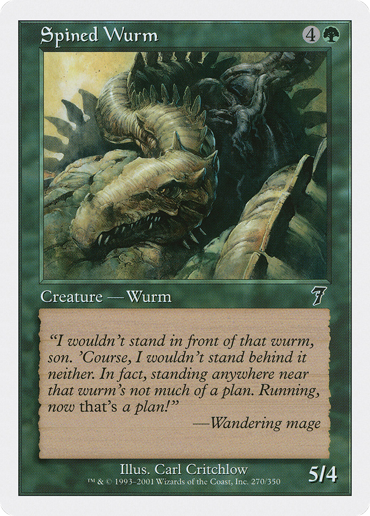Spined Wurm (7ED-270) - 7th Edition
